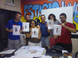 A galera que jogou a aventura que deu início a campanha.