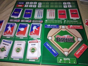 O tabuleiro do baseball.